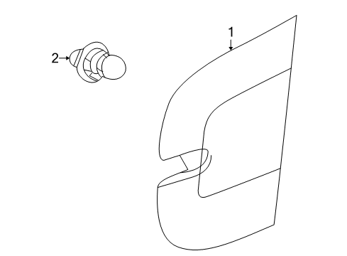 2012 Ford Taurus Lamp Assembly Diagram for AG1Z-13405-K