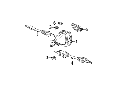 2003 Ford Mustang Insulator Diagram for 1R3Z-4B424-AA