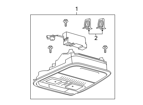 2022 Lincoln Corsair Overhead Console Diagram