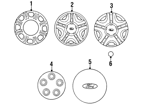 1998 Ford Taurus Cover Diagram for F7DZ1130CA