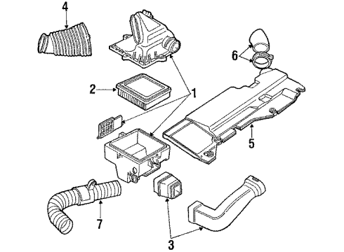 1991 Ford Tempo Air Inlet Diagram