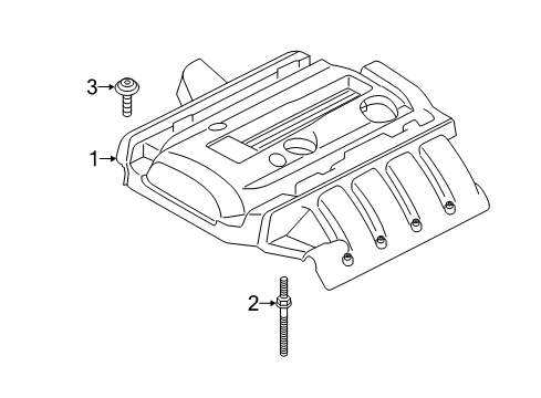 2015 Ford Mustang Engine Appearance Cover Diagram