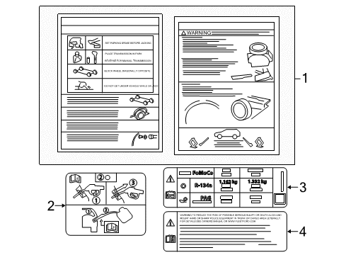 2018 Ford Police Interceptor Utility Information Labels Diagram