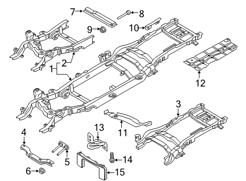 2018 Ford F-250 Super Duty FRAME ASY Diagram for NC3Z-5005-E