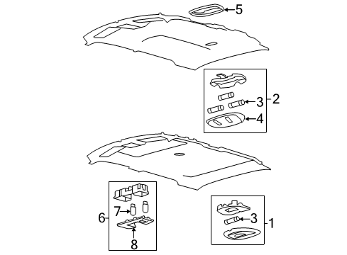 2013 Ford F-150 Interior Lamps Diagram 2 - Thumbnail