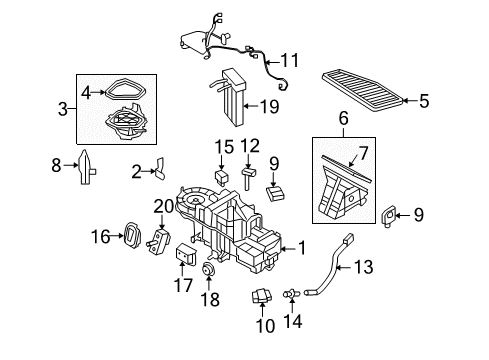 2009 Mercury Mariner Air Conditioner Diagram 5 - Thumbnail