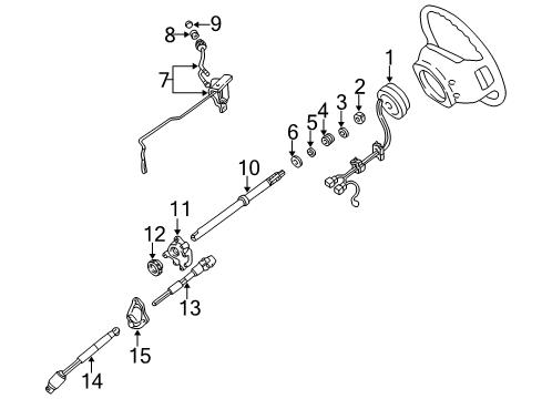 2004 Ford Explorer Sport Trac Shaft & Internal Components Diagram