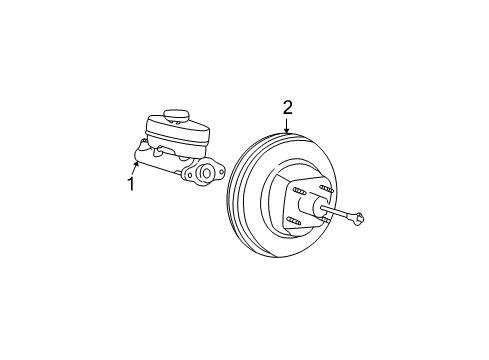 2000 Ford Explorer Cylinder Assembly - Master Diagram for F87Z-2140-AC