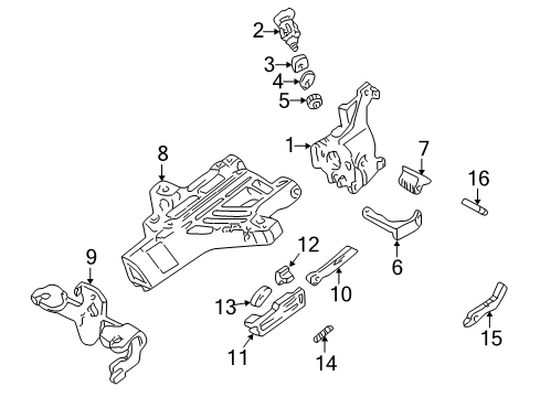 2002 Lincoln Blackwood Upper Steering Column Diagram