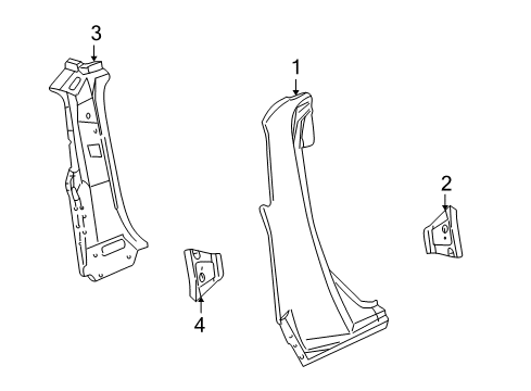 2004 Ford Explorer Sport Trac Corner Panels Diagram