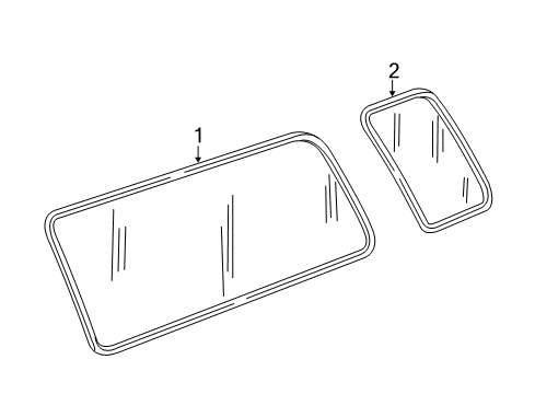 2010 Ford E-350 Super Duty Side Panel - Glass & Hardware Diagram 3 - Thumbnail