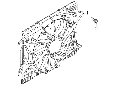 2023 Lincoln Corsair Cooling System, Radiator, Water Pump, Cooling Fan Diagram