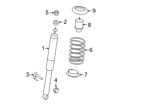 2014 Lincoln MKX Shocks & Components - Rear Diagram