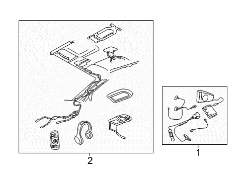 2002 Ford Escape Kit - Entertainment Diagram for 3L8Z-19G323-AA