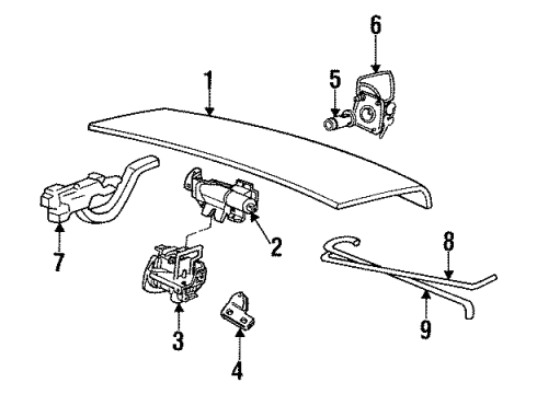 1989 Lincoln Continental Trunk Diagram