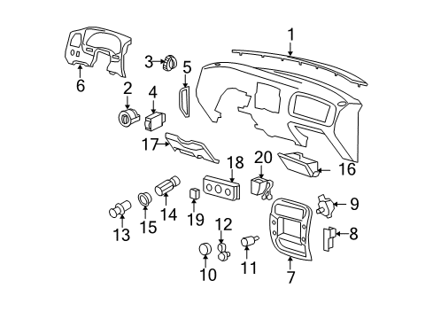 2004 Ford Ranger Switches Diagram 1 - Thumbnail