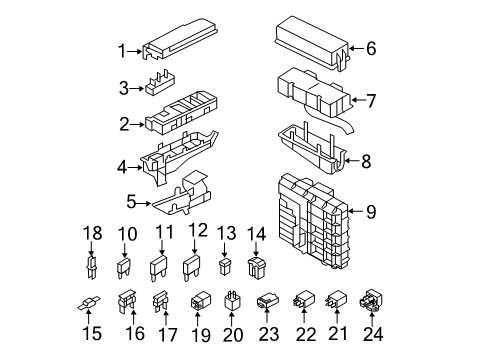 2009 Ford Escape Fuse & Relay Diagram 2 - Thumbnail