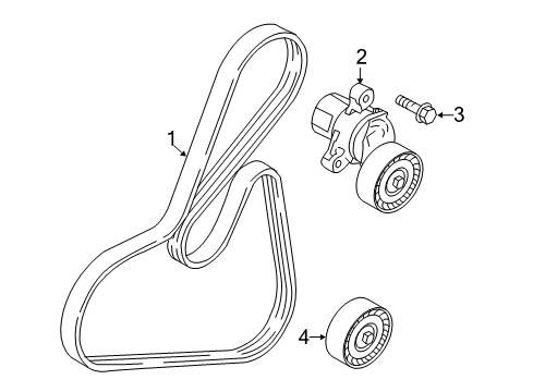 2018 Ford Focus Belts & Pulleys, Maintenance Diagram 1 - Thumbnail