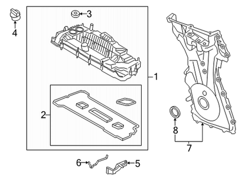 2023 Ford Maverick Valve & Timing Covers Diagram