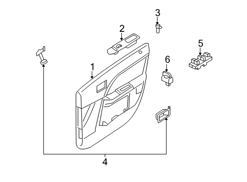 2005 Ford Freestyle Front Door Diagram