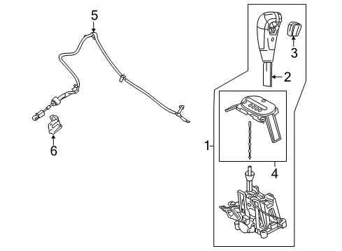 2005 Ford Escape Shifter Housing Diagram