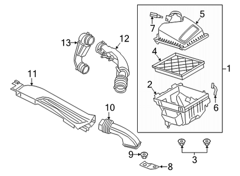 2023 Ford Maverick Air Intake Diagram