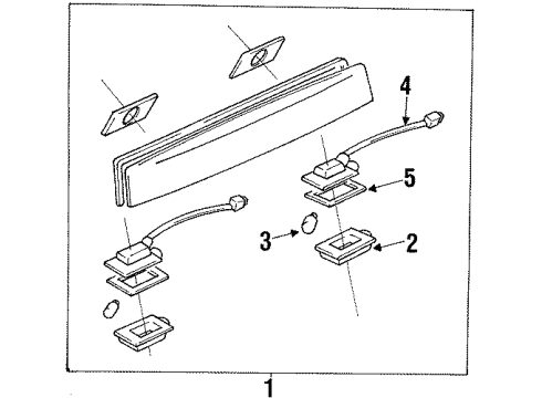 1999 Ford Escort Bulbs Diagram 6 - Thumbnail