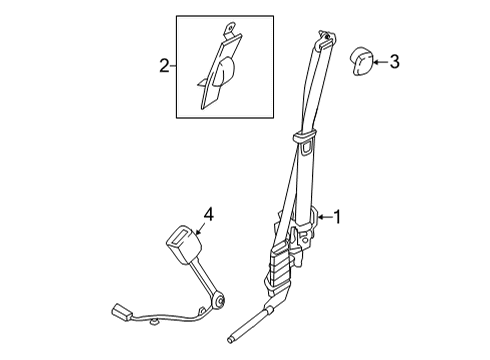 2022 Ford F-150 Seat Belt Diagram 1 - Thumbnail