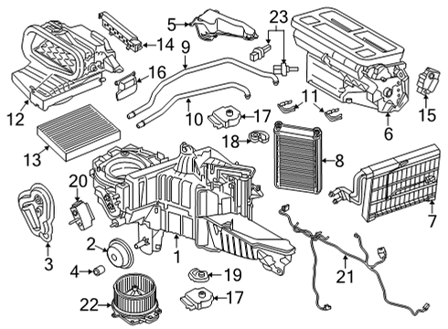 2022 Ford F-150 Valve Assembly Diagram for JL3Z-18495-F