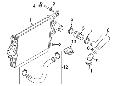 2006 Ford F-250 Super Duty Duct - Air Diagram for 6C3Z-6C646-BA