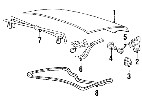 2002 Mercury Grand Marquis Trunk Lid Diagram