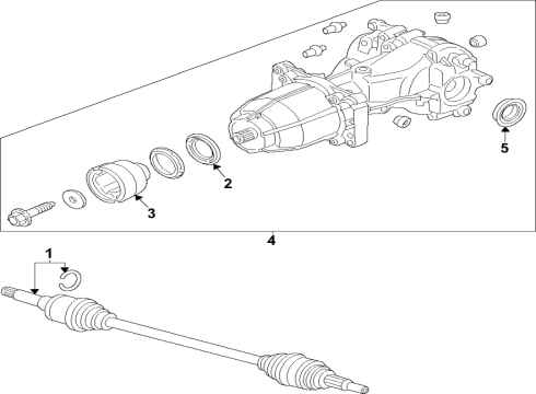 2022 Ford Edge Rear Axle, Differential, Drive Axles, Propeller Shaft Diagram