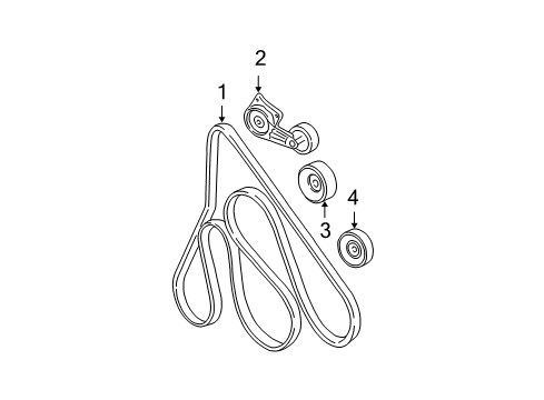 2009 Ford Explorer Belts & Pulleys, Maintenance Diagram 2 - Thumbnail