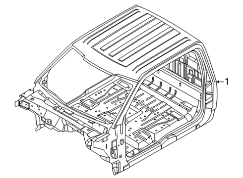 2021 Ford F-150 Cab Assembly Diagram 4 - Thumbnail