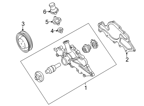 2005 Ford Ranger Water Pump Diagram 2 - Thumbnail