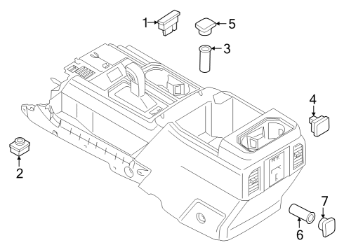 2024 Ford Expedition Console Diagram 2 - Thumbnail