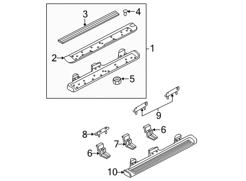 2010 Mercury Mountaineer Bracket Diagram for 2L2Z-16A506-AA