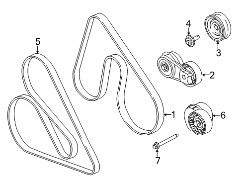 2018 Ford F-150 Belts & Pulleys, Maintenance Diagram 6 - Thumbnail