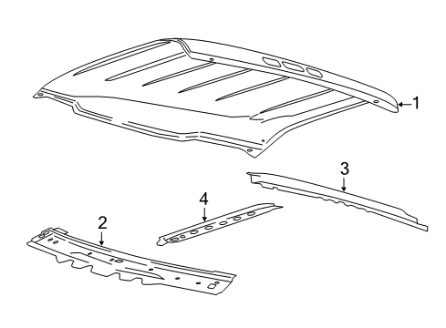 2018 Ford F-150 Roof & Components Diagram 3 - Thumbnail