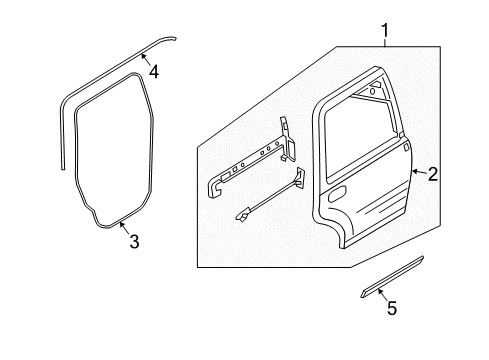 2004 Lincoln Navigator Rear Door Diagram