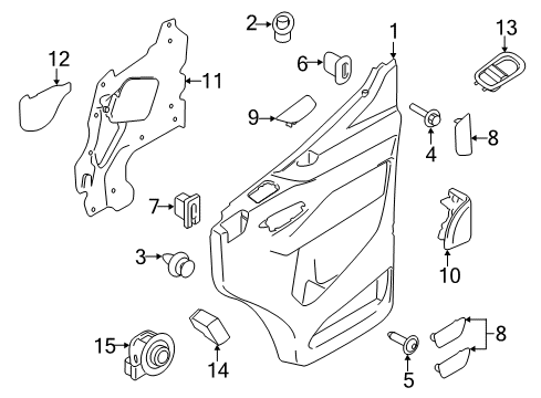 2019 Ford Transit-250 Front Door Diagram