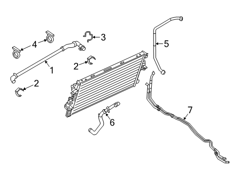 2017 Ford F-350 Super Duty Intercooler, Cooling Diagram 2 - Thumbnail