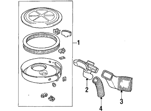 1984 Ford Bronco II Air Inlet Diagram