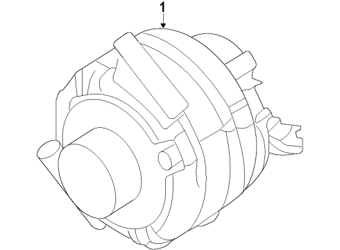 2017 Ford Escape Alternator Diagram 1 - Thumbnail