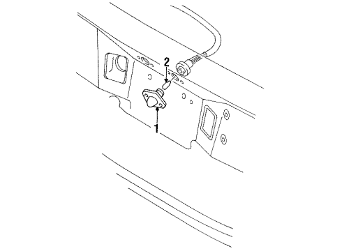 1990 Ford Thunderbird License Lamps Diagram