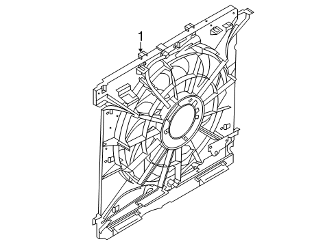 2020 Lincoln Aviator Cooling System, Radiator, Water Pump, Cooling Fan Diagram 2 - Thumbnail