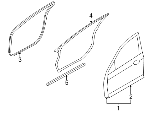 2009 Ford Fusion Front Door Diagram