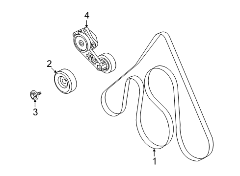 2012 Ford E-150 Belts & Pulleys Diagram