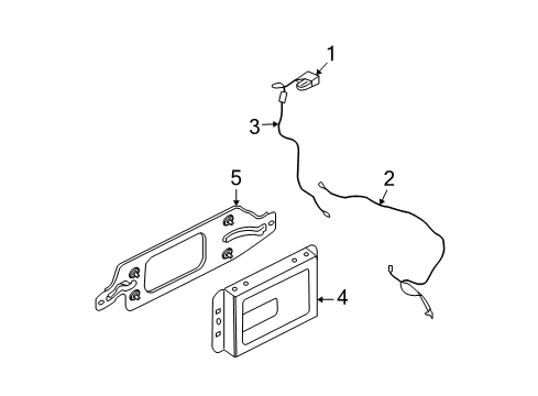 2008 Ford Edge Antenna & Radio Diagram 1 - Thumbnail