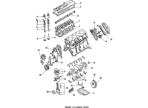 1985 Ford Tempo Engine Mounting Diagram 2 - Thumbnail